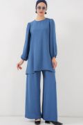 Ayrobin Tunik Pantolon Alt Üst Takım 6712 - İndigo resmi